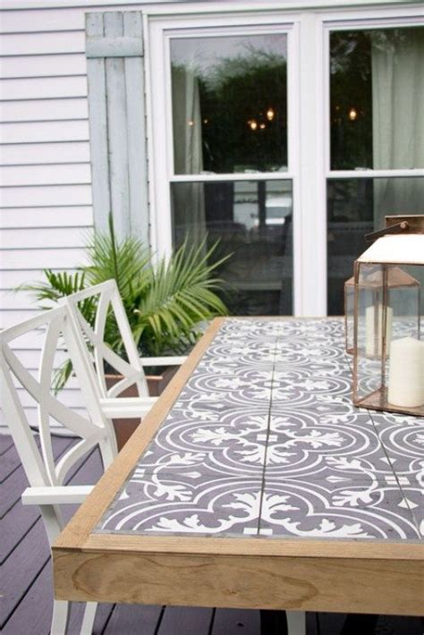 Image result for DIY Tile Patio Table