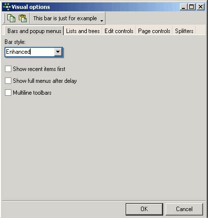 Image result for Options Menus Visual