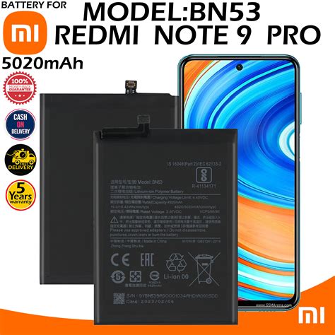 Image result for Redmi Note 9 Pro Battery