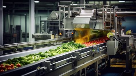 Premium Photo | Automation machinery food processing