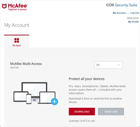 Image result for McAfee Cox Suite