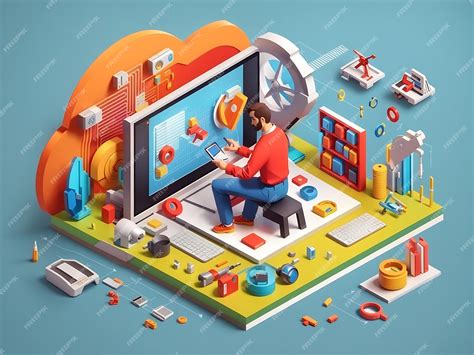 Image result for Developer 3D Vector Image