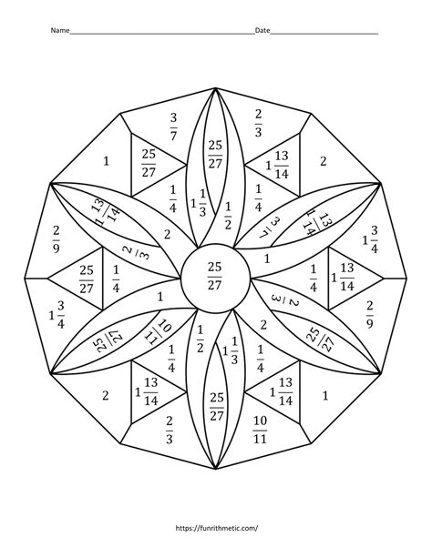 Image result for Math Coloring Worksheets Fractions