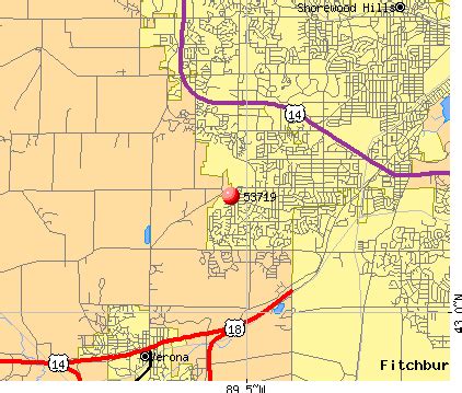 Image result for 53718 Zip Code Map