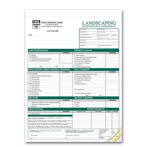 Image result for Landscaping Work Order Template