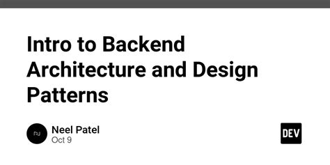 Image result for List of Back End Design Patterns