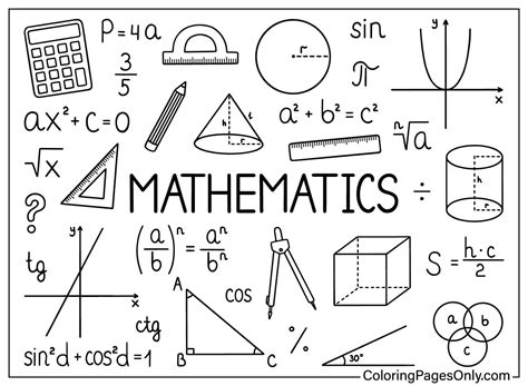 Image result for Math Symbols Coloring Pages