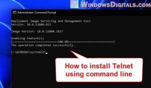 Toradh íomhá ar Telnet On Windows