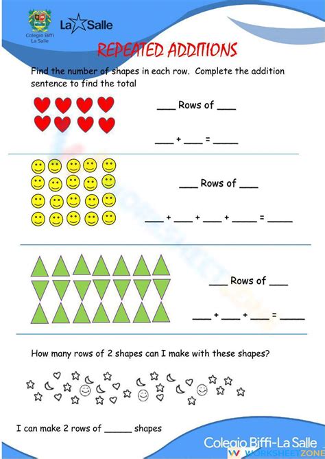Toradh íomhá ar Use Repeated Addition to Solve Multiplication Worksheet
