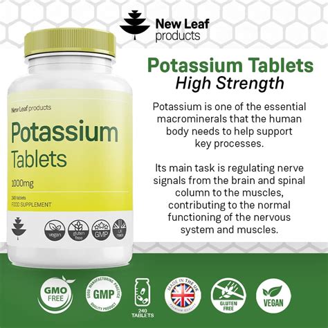 Potassium Supplement Tablets に対する画像結果