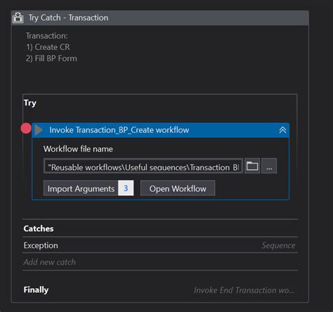 UiPath Try Catch Finally に対する画像結果