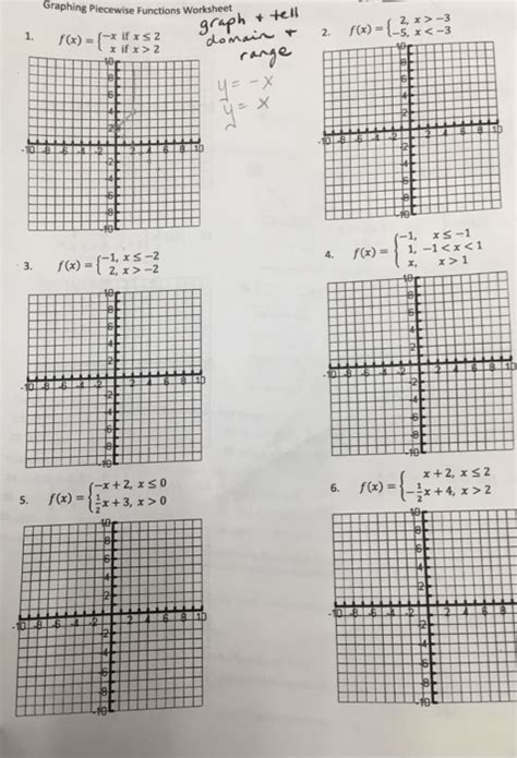 Image result for Graphing Piecewise Functions Worksheet Easy