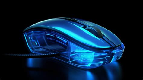 Toradh íomhá ar White Computer Mouse with Blue Backround