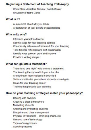 Image result for Sample Teaching Philosophy Statement Examples