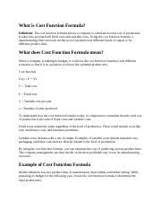 Image result for How to Find Cost Function Formula