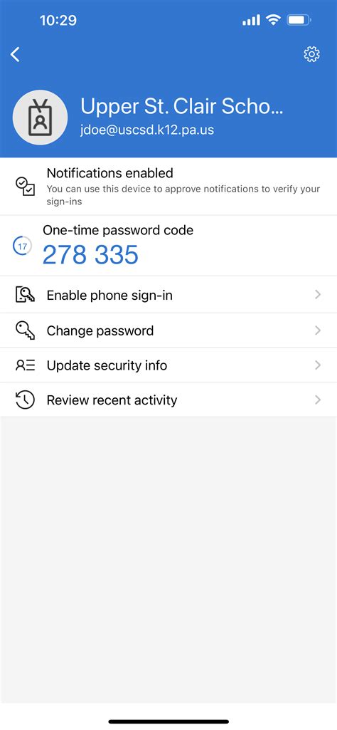 Image result for Microsoft Authenticator Oath Token One Time Password Code