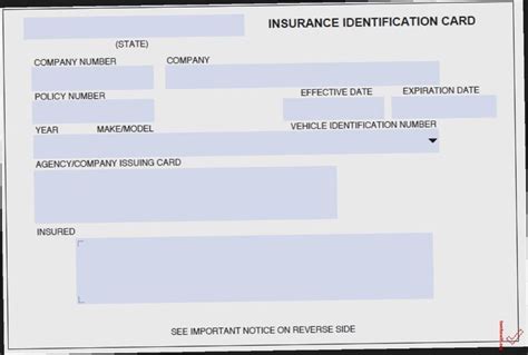 Image result for NJ Insurance Identification Card