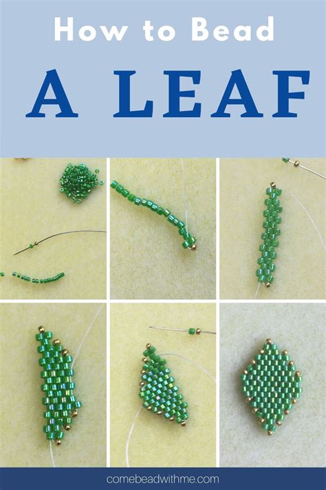 Afbeeldingsresultaten voor How to Make a Beaded Leaf