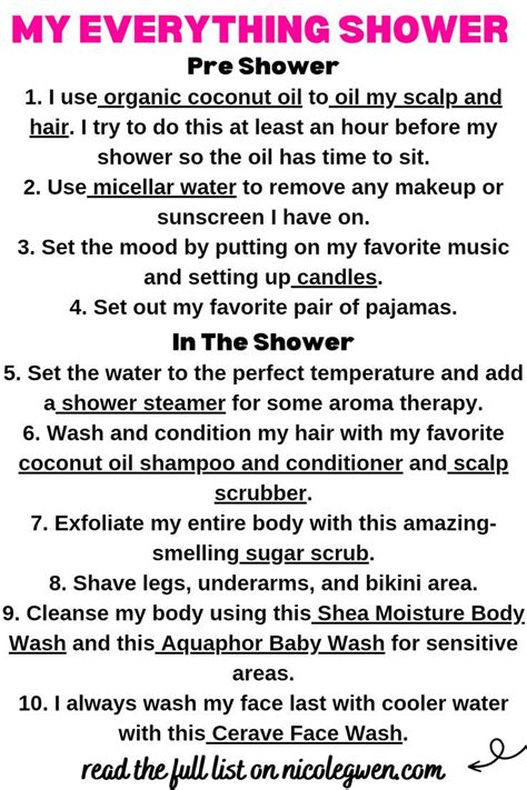 Toradh íomhá ar Full Shower Routine