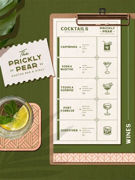 Cocktail Menu Design に対する画像結果