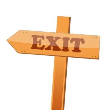 Image result for Exit Arrow Sign Clip Art