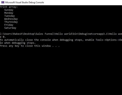 For Loop Example C# に対する画像結果