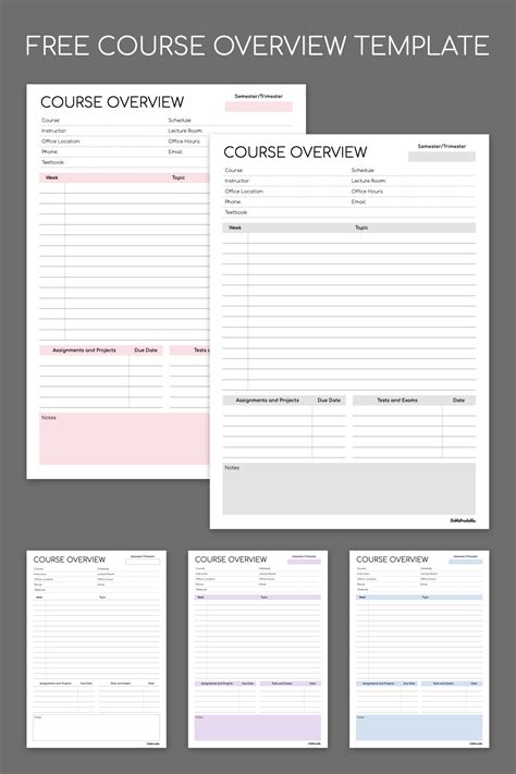 Course Overview Report Template に対する画像結果