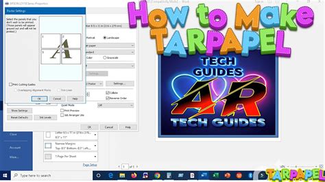 How to Print Tarpapel with Whole Paper に対する画像結果