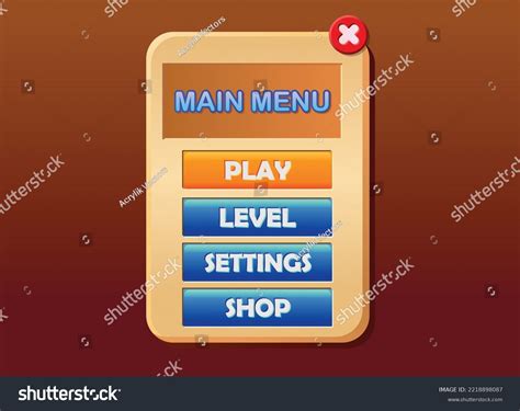 Image result for User Interface Main Menu Template