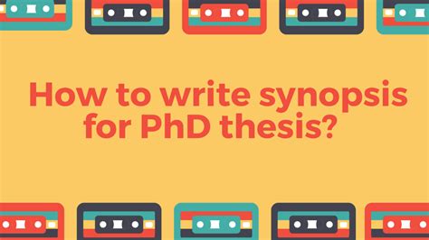 Image result for PhD Synopsis Outline