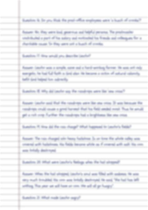 Class 10 English Chapter 1 a Letter to God Most Question に対する画像結果