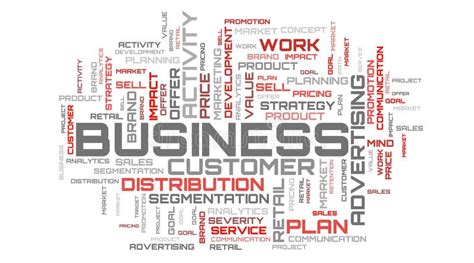 Beautiful Red Words Collage Background. Red Business Wallpaper Stock ...