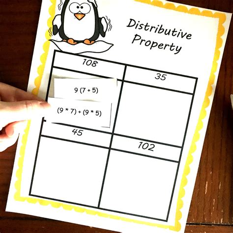 Image result for Distributive Property Activity