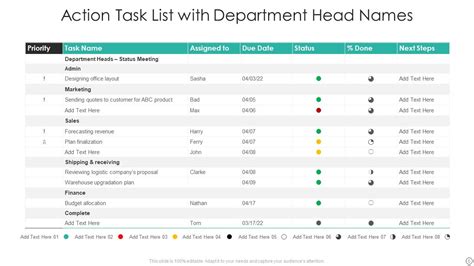 Image result for Action Task List. Excel
