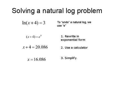 Afbeeldingsresultaten voor What Is the Equation of Natural Log