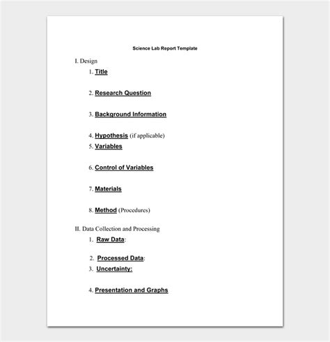 Lab Report Template Word Doc に対する画像結果