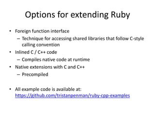Image result for Ruby vs C++