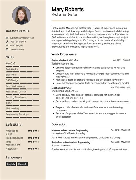 Image result for Structural Drafter CV Example