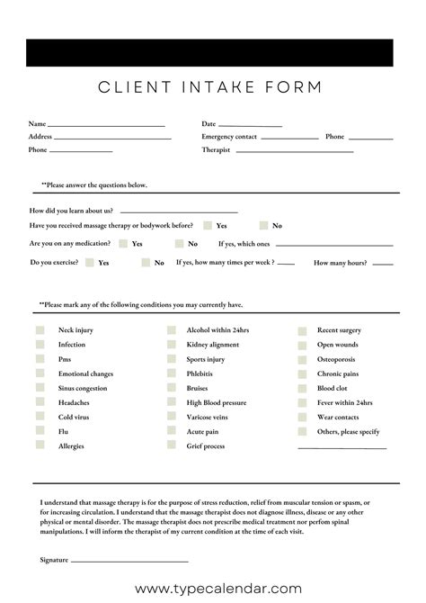 Image result for Intake Form for New Client Event Planning
