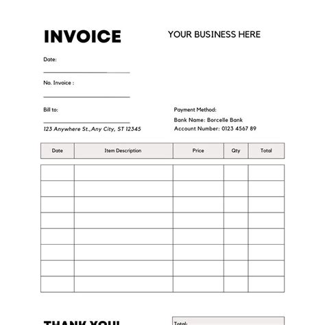 Résultat d’images pour Basic Invoice