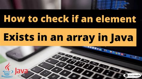 Image result for How to Check Element Present in Array in Java