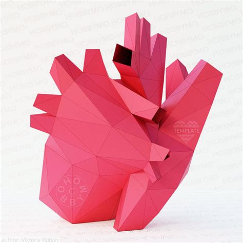 Résultat d’images pour Human Heart 3D Paper Tabs