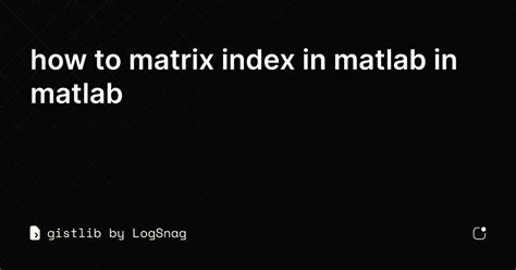 Image result for MATLAB Linear Index