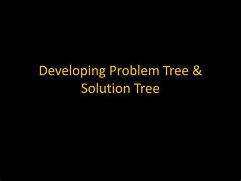 Image result for Solution Problem Tree Tool