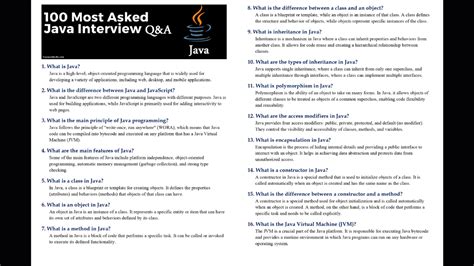 Image result for Java Interview Questions PDF Download