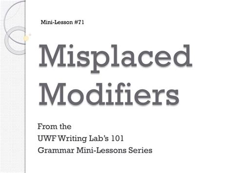 Bildergebnis für What Is a Misplaced Modifier