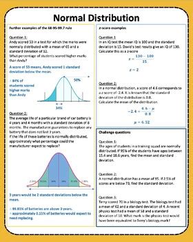 Image result for Normal Distribution Data Booklet