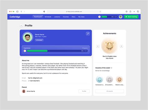 Image result for Student Profile Front End in HTML