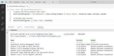 Image result for PowerShell Application List