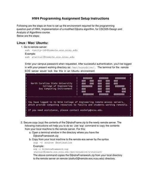 Toradh íomhá ar Assignment Setup Layout